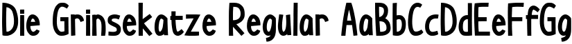 Die Grinsekatze Regular font