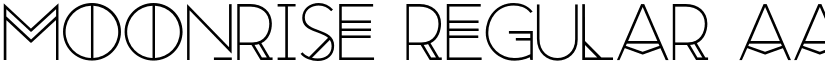 Moonrise Regular font