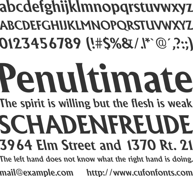 AlbertaBackslant font preview