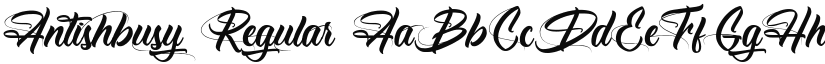 Antishbusy font download