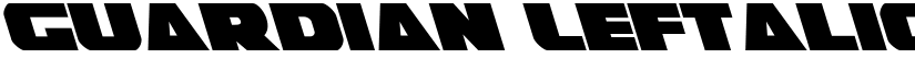 Guardian Leftalic font