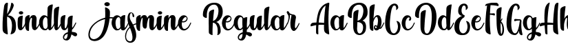 Kindly Jasmine Regular font
