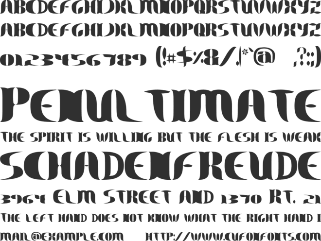 Kayleafs font preview