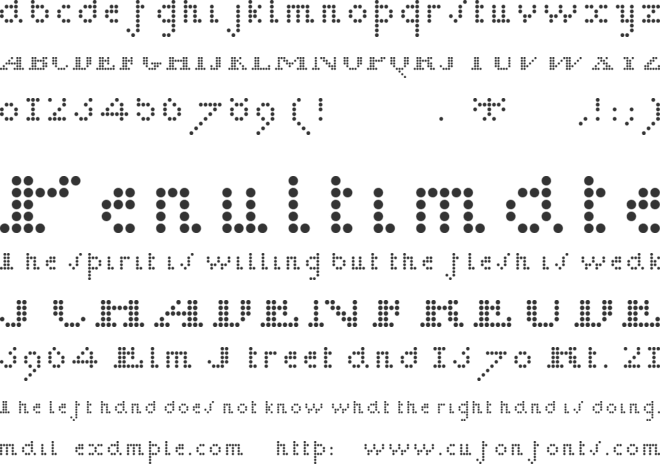 Raphigrafie font preview