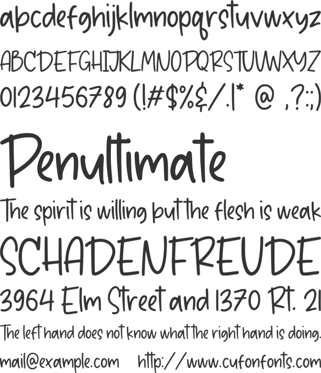 Candycane font preview