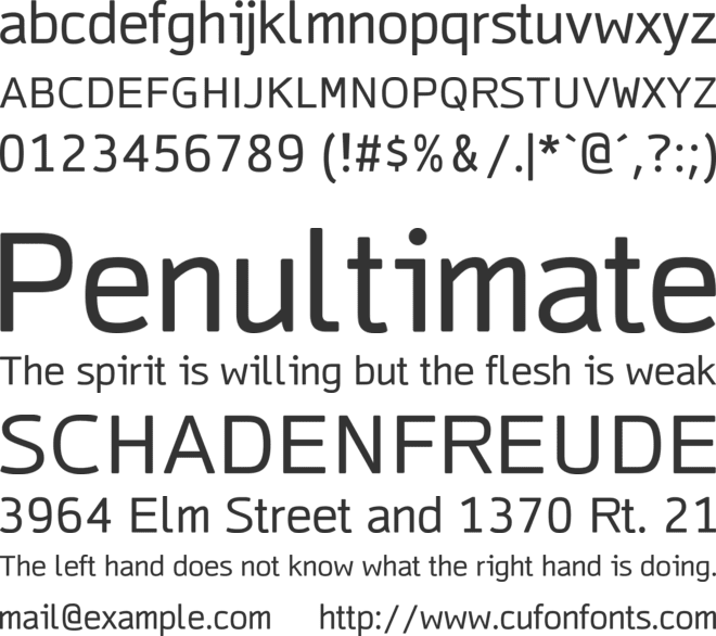 CinecavD Sans font preview