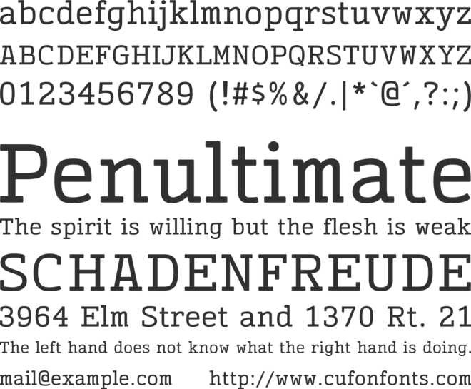 CinecavD Serif font preview