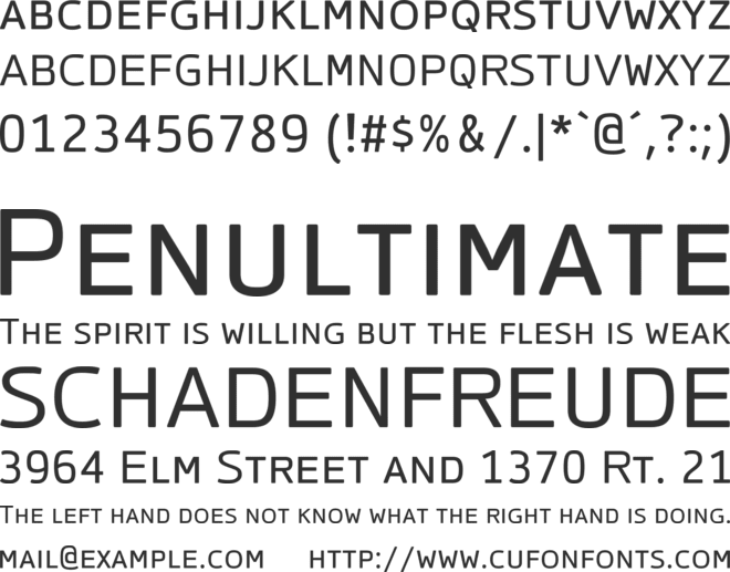 CinecavD Smallcaps font preview
