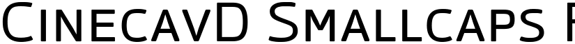 CinecavD Smallcaps Regular font