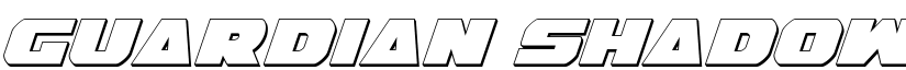Guardian Shadow Italic font