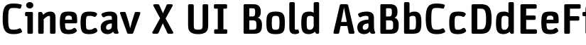 Cinecav X UI Bold font