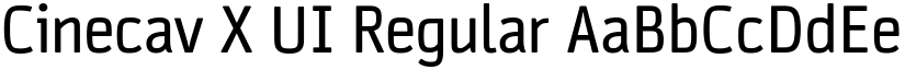 Cinecav X UI Regular font