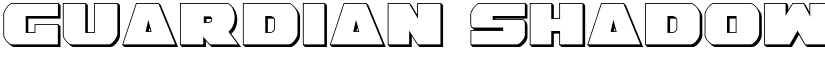 Guardian Shadow font