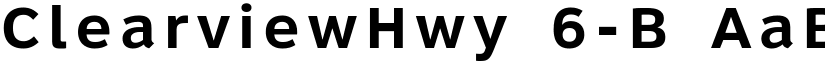 ClearviewHwy 6-B font