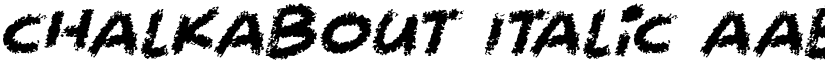 Chalkabout Italic font