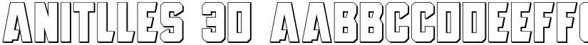 Anitlles 3D font
