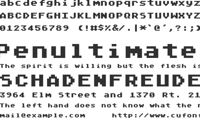 Atari Classic Int font preview