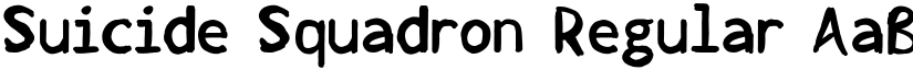 Suicide Squadron Regular font