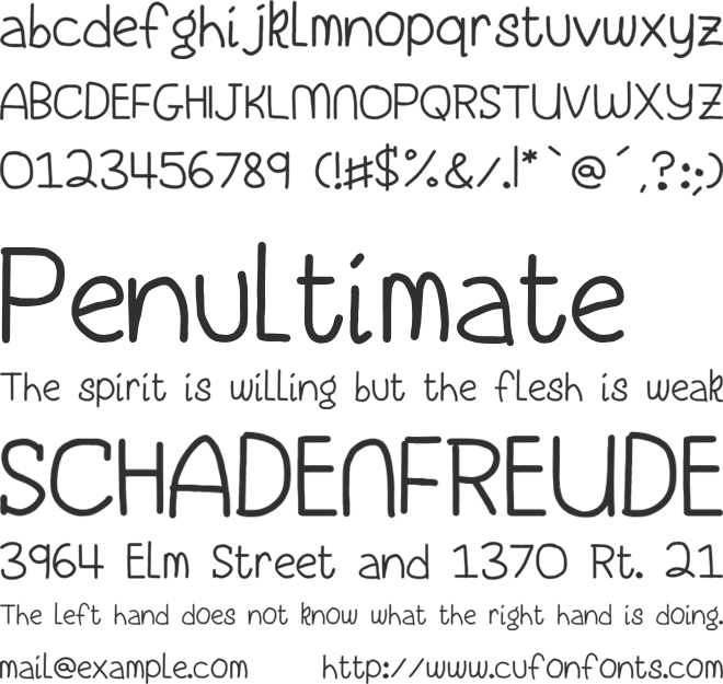 Playgroup is Life font preview