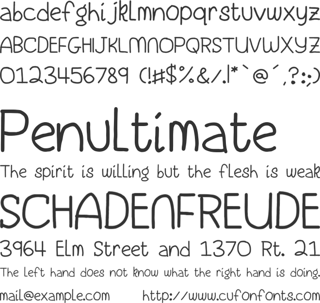 Playgroup is Life font preview