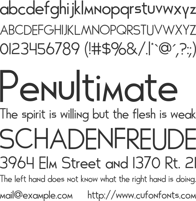 Constructive Buddy font preview