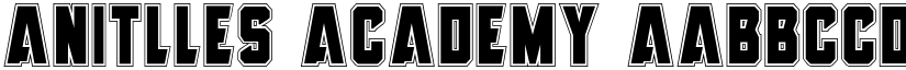 Anitlles Academy font