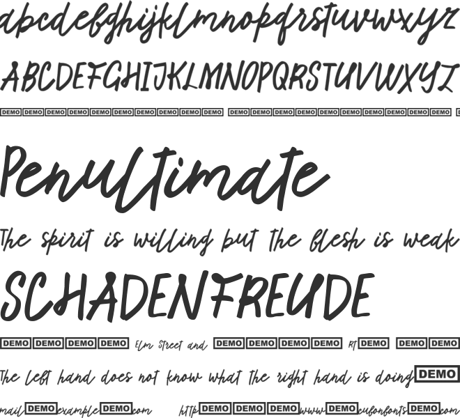 Tadworth font preview
