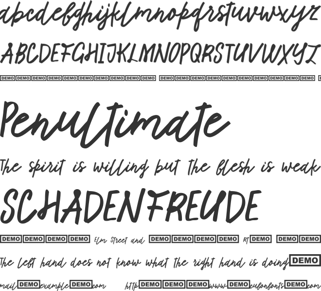 Tadworth font preview