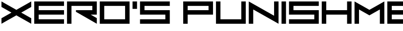 Xero's Punishment Regular font