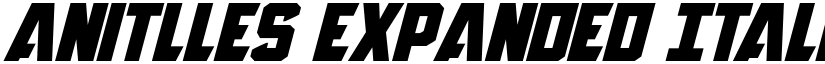 Anitlles Expanded Italic font