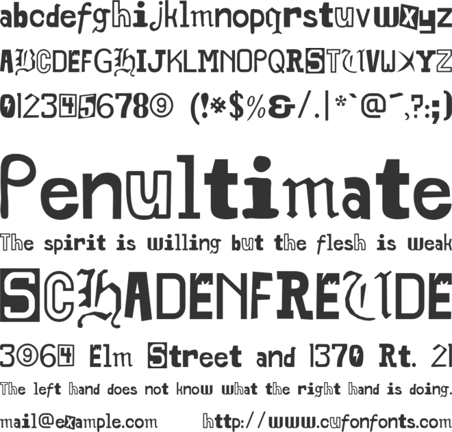 Middlepunk CHMC font preview