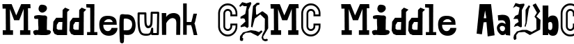 Middlepunk CHMC Middle font