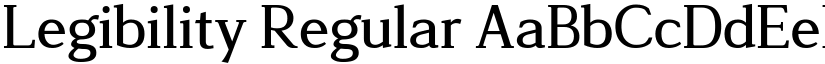 Legibility Regular font