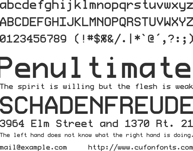 ProFontWindows font preview