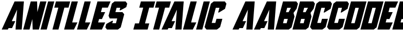Anitlles Italic font