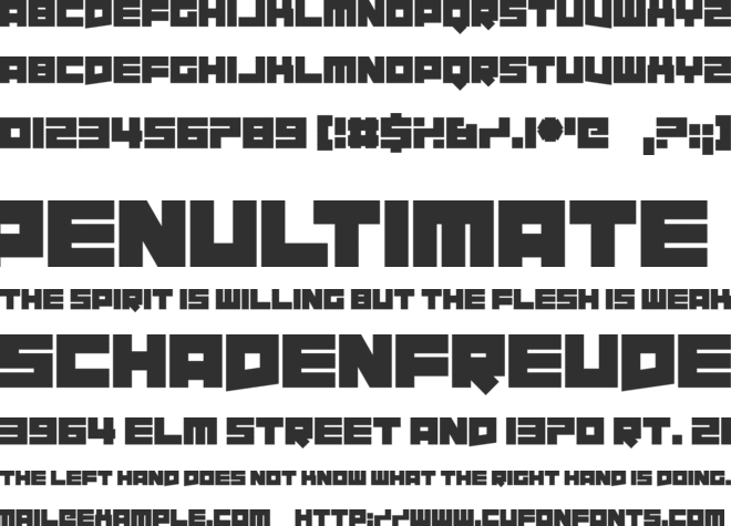 Requires Moonshine font preview