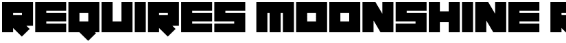 Requires Moonshine Regular font