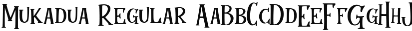 Mukadua Regular font