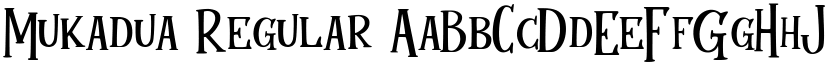 Mukadua Regular font