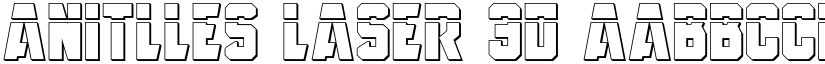 Anitlles Laser 3D font