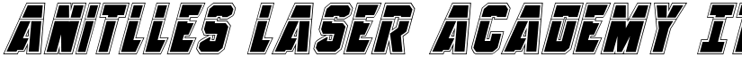 Anitlles Laser Academy Italic font