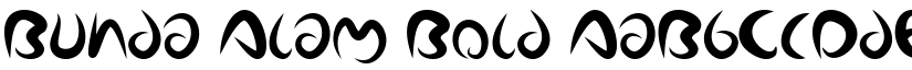 Bunda Alam Bold font