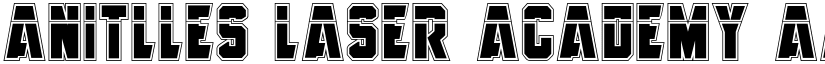 Anitlles Laser Academy font