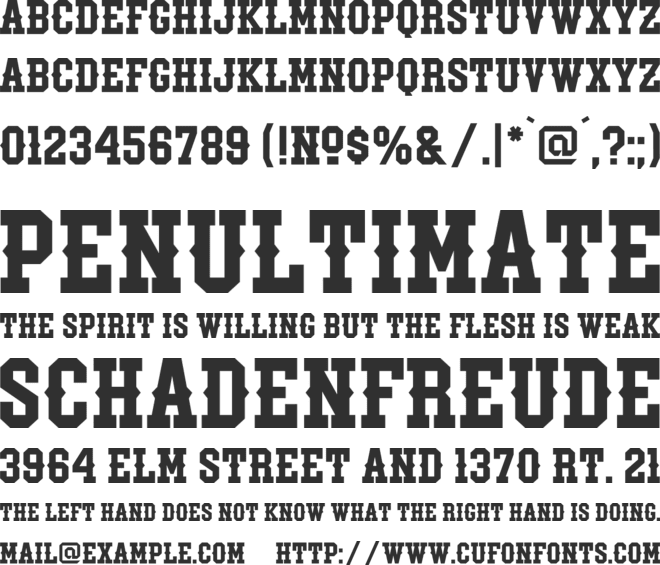 Rumbleweed Spur font preview