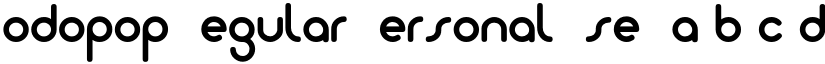 Dodopop Regular Personal Use font