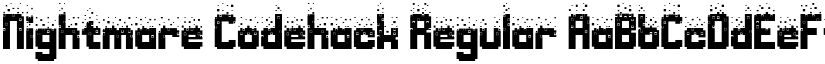 Nightmare Codehack Regular font