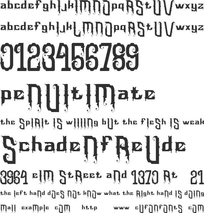 Omnivorous  02 font preview