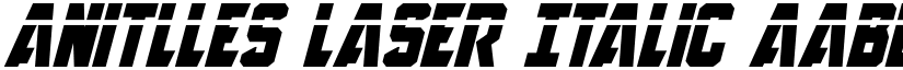 Anitlles Laser Italic font