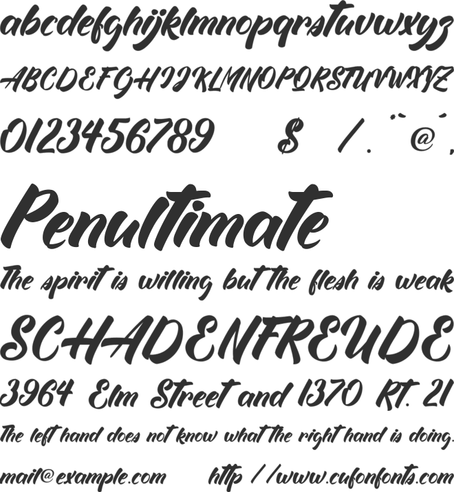 White Mackintosh font preview