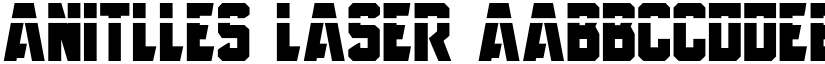Anitlles Laser font